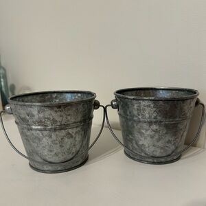 Two Small Decorative Buckets